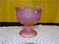 Pedestal Candy Dish  - Carnival Glass