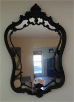 Lot #522 - Fancy decorated wall mirror 35” x