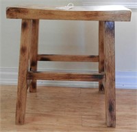 Lot #523 - Contemporary Ash wood stool 18”
