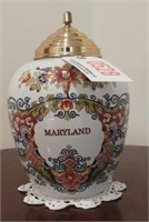 Lot #528 - Delft Maryland floral decorated