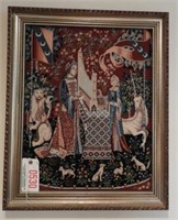 Lot #530 - Framed contemporary needlepoint of