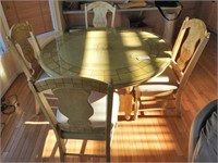 Lot #535 - Contemporary Painted 50” round dining
