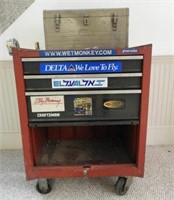 Lot #548 - Three drawer tool box full of hand