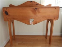 Lot #558 - Pine country style heart decorated