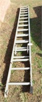 Lot #643 - Werner 24ft aluminum extension ladder
