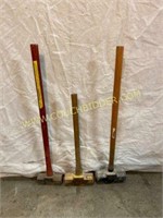 8-12-16 pound sledge hammers
