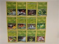 (12) Rare Grass Pokemon Cards