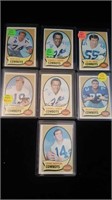 7 1970 topps football cards all star players all