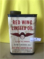 Red Wing Linseed Oil Advertising Can