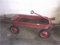 Vintage Child's Red Painted Wagon