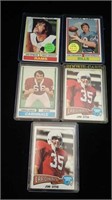5 1974 topps football cards,all rookies