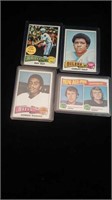 4 1975 topps football cards,all star players