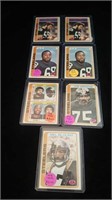 7 1977 topps football cards,all steeler players