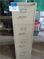 4 Drawer Metal Filing Cabinet w/ Key