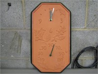 Brookstone Terracotta Clock