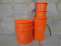 Orange Tupperware Containers