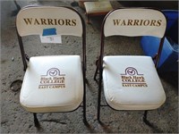 Black Hawk East Campus Warriors Folding Chairs