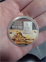 ATTACK ON PEARL HARBOR BATTLES OF WWII COIN