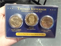 THOMAS JEFFERSON COIN SET UNCIRCULATED