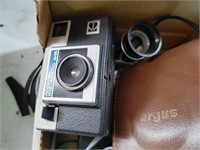 vintage camera equipment three flats
