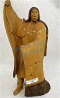 Wooden carved Kachina signed by artist