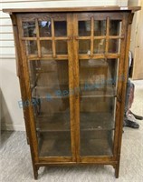 Mission Oak China cabinet