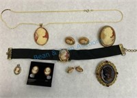 Grouping of vintage cameos
