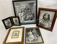 Grouping of native American Indian portraits
