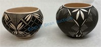 Group of two Acoma pots