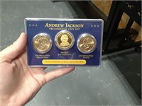 andrew jackson gold presdient coin set