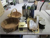 Coffee Cups, Baskets & Scale