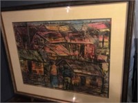 Framed Contemporary Impressionist Abstract Signed?