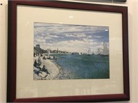 French Rivera Landscape C. Monet Framed Print