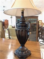 2 Handled Urn Style Composite Lamp w/ Shade