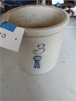 3 gallon blue ribbon pottery crock