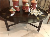 Chippendale Coffee Table w/ Brass