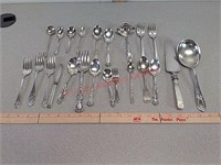 Various silverware pieces