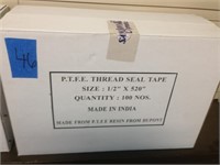 Box of 1/2" x 520" Thread Seal Tape 100 QTY