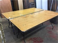 (5) 30"x72" Wooden Folding Tables