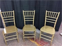 (5) Gold Chiavari Chairs