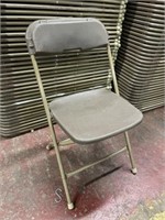 (37) Brown Plastic Folding Chairs