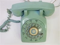 Vintage Carolina Blue Rotary Dial Phone