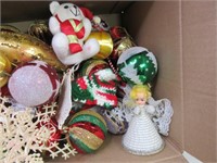 Box lot of Vintage Christmas Decor