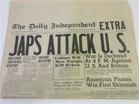 War Headlines - newspapers from the 40's