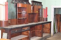 Antique Mahogany Back Bar