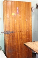 Vintage wooden Walk-In Cooler door