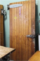 Vintage wooden Walk-In Cooler Door