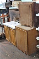 Lot of 4 small cabinets