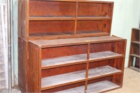 Lot of 3 Pine Display Shelves