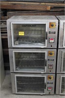 Lot of 3 DeLuxe Convection Ovens